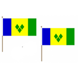 St Vincent and Grenadines National Hand Waving Flag Flags - United Flags And Flagstaffs