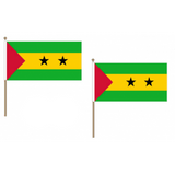 Sao Tome et Principe Fabric National Hand Waving Flag Flags - United Flags And Flagstaffs