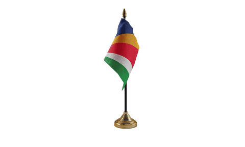 Seychelles Table Flag Flags - United Flags And Flagstaffs