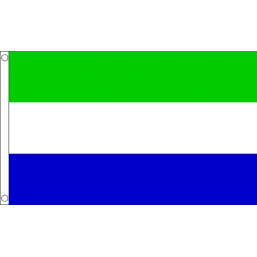 Sierra Leone National Flag - Budget 5 x 3 feet Flags - United Flags And Flagstaffs