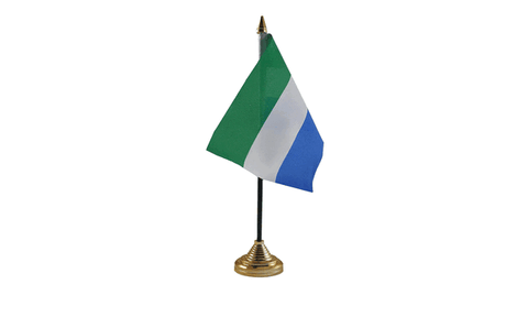 Sierra Leone Table Flag Flags - United Flags And Flagstaffs