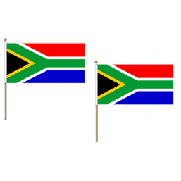 South Africa Fabric National Hand Waving Flag Flags - United Flags And Flagstaffs