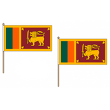 Sri Lanka Fabric National Hand Waving Flag Flags - United Flags And Flagstaffs