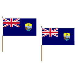 St Helena Fabric National Hand Waving Flag Flags - United Flags And Flagstaffs