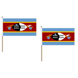 eSwatini (Swaziland) Fabric National Hand Waving Flag Flags - United Flags And Flagstaffs
