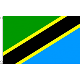 Tanzania National Flag - Budget 5 x 3 feet Flags - United Flags And Flagstaffs