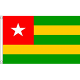 Togo National Flag - Budget 5 x 3 feet Flags - United Flags And Flagstaffs