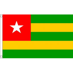 Togo National Flag - Budget 5 x 3 feet Flags - United Flags And Flagstaffs