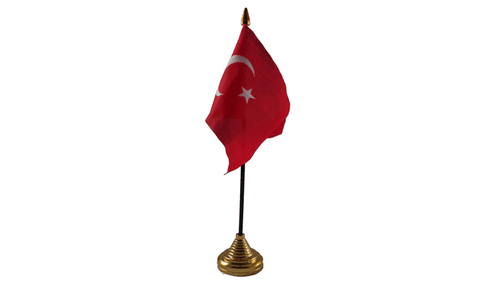 Turkey Table Flag Flags - United Flags And Flagstaffs