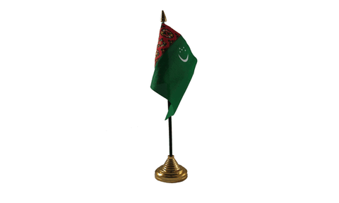Turkmenistan Table Flag Flags - United Flags And Flagstaffs