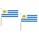 Uruguay Fabric National Hand Waving Flag Flags - United Flags And Flagstaffs