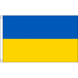 Ukraine National Flag - Budget 5 x 3 feet Flags - United Flags And Flagstaffs