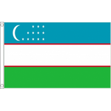 Uzbekistan National Flag - Budget 5 x 3 feet Flags - United Flags And Flagstaffs
