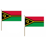 Vanuatu Fabric National Hand Waving Flag Flags - United Flags And Flagstaffs
