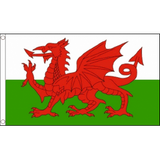 Wales (Welsh Dragon) National Flag - Budget 5 x 3 feet Flags - United Flags And Flagstaffs