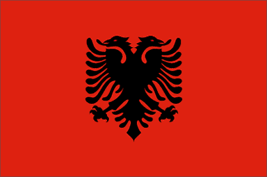 Albania National Flag Printed Flags - United Flags And Flagstaffs