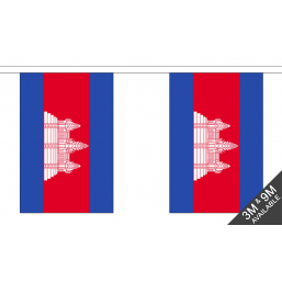 Cambodia Flag  - Fabric Bunting Flags - United Flags And Flagstaffs