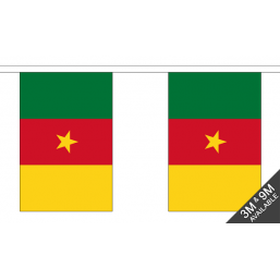 Cameroon Flag  - Fabric Bunting Flags - United Flags And Flagstaffs