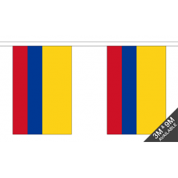 Colombia Flag - Fabric Bunting Flags - United Flags And Flagstaffs