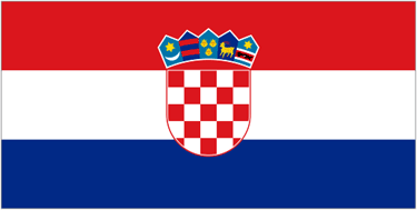Croatia National Flag Sewn Flags - United Flags And Flagstaffs