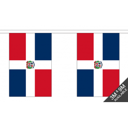 Dominican Republic  Flag - Fabric Bunting Flags - United Flags And Flagstaffs