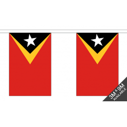 East Timor Flag - Fabric Bunting Flags - United Flags And Flagstaffs