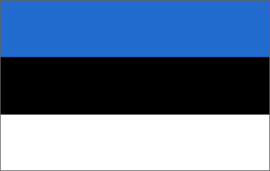 Estonia National Flag Printed Flags - United Flags And Flagstaffs