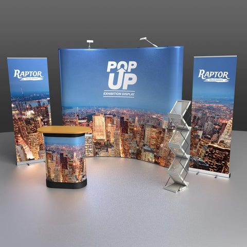 Pop Up Exhibition Combo Kit Banners - United Flags And Flagstaffs