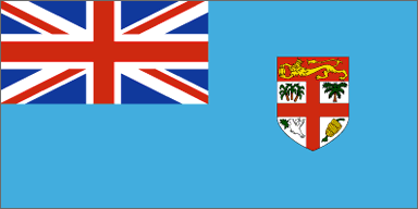 Fiji National Flag Printed Flags - United Flags And Flagstaffs
