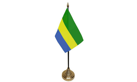 Gabon Table Flag Flags - United Flags And Flagstaffs