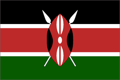 Kenya National Flag Printed Flags - United Flags And Flagstaffs
