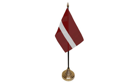 Latvia Table Flag Flags - United Flags And Flagstaffs