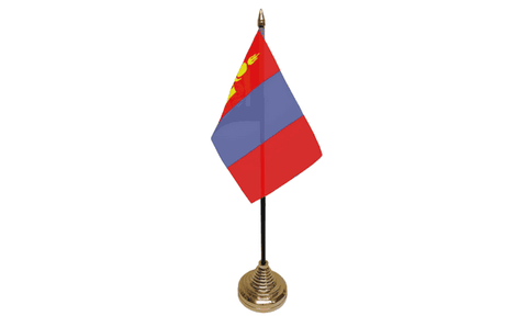 Mongolia Table Flag Flags - United Flags And Flagstaffs