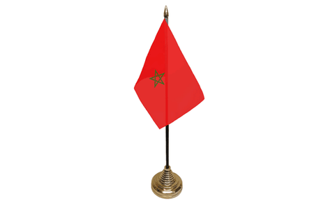 Morocco Table Flag Flags - United Flags And Flagstaffs