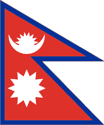 Nepal National Flag Sewn Flags - United Flags And Flagstaffs