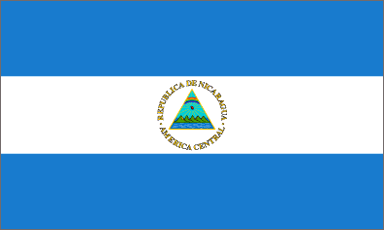 Nicaragua National Flag Sewn Flags - United Flags And Flagstaffs