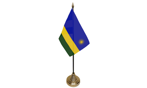 Rwanda Table Flag Flags - United Flags And Flagstaffs