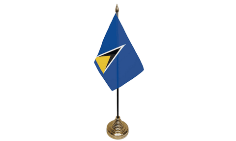 St Lucia Table Flag Flags - United Flags And Flagstaffs