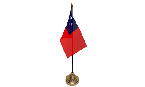 Samoa Table Flag Flags - United Flags And Flagstaffs