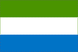Sierra Leone National Flag Sewn Flags - United Flags And Flagstaffs