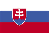 Slovakia National Flag Printed Flags - United Flags And Flagstaffs