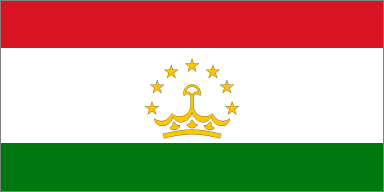 Tajikistan National Flag Printed Flags - United Flags And Flagstaffs