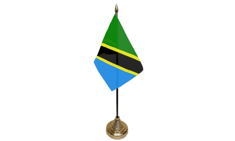Tanzania Table Flag Flags - United Flags And Flagstaffs