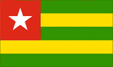 Togo National Flag Sewn Flags - United Flags And Flagstaffs