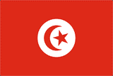 Tunisia National Flag Printed Flags - United Flags And Flagstaffs