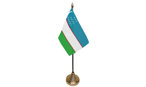 Uzbekistan Table Flag Flags - United Flags And Flagstaffs
